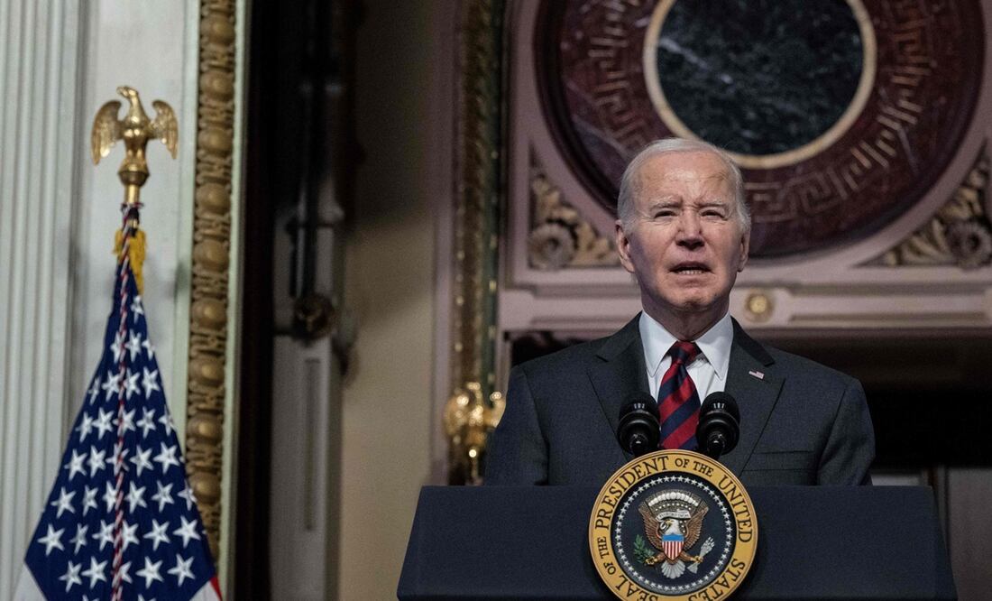 Biden advierte a Netanyahu que el apoyo de EU a Israel podría cambiar si no protege a los civiles.  (Photo by ANDREW CABALLERO-REYNOLDS / AFP)