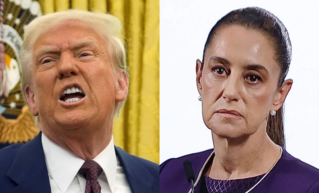 Donald Trump está satisfecho con la coordinación con Sheinbaum, pero pide hacer más contra carteles. Foto: AP/Berenice Fregoso/EL UNIVERSAL