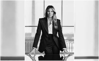 Elegancia y seriedad: así es el nuevo retrato oficial de Melania Trump