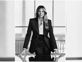 Elegancia y seriedad: así es el nuevo retrato oficial de Melania Trump