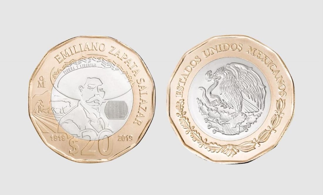 La moneda conmemorativa de Emiliano Zapata que vale hasta $5 millones de pesos. ¿Tienes una? Foto: Banxico