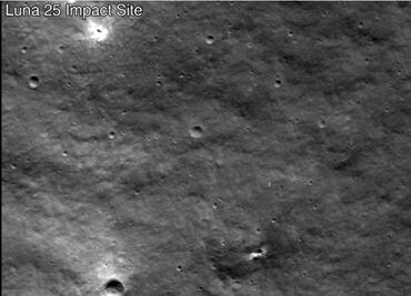 La NASA logra imágenes de un nuevo cráter en la luna surgido tras la fallida misión rusa