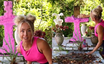 The Clean Girl, la influencer que limpia tumbas abandonadas y es criticada en redes sociales. VIDEO 