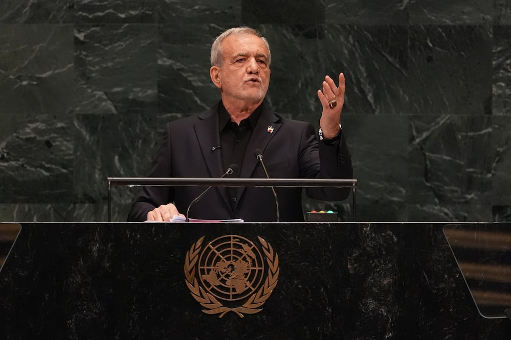 “Nunca nos arrodillaremos”: Presidente de Irán responde a Trump desde la ONU. Foto: AP Foto/Heather Khalifa