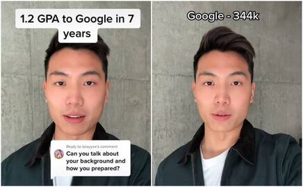 Tiktoker cuenta cómo pasó de tener malas calificaciones a trabajar en Google