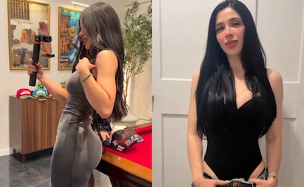 Emma Coronel presume cintura con un vestido entallado; VIDEO desata reacciones