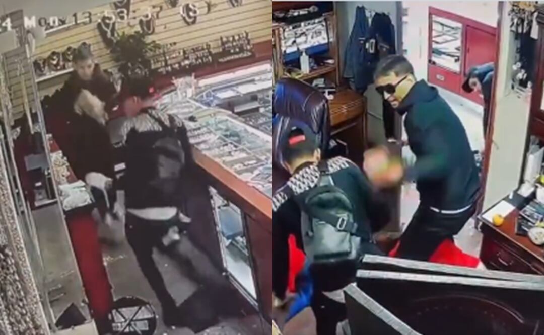 Latinos roban más de 2 millones de dólares en brutal asalto en joyería de Denver. Foto: Captura X