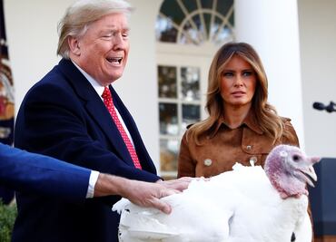 Así fue la ceremonia del "perdón del pavo" en la Casa Blanca