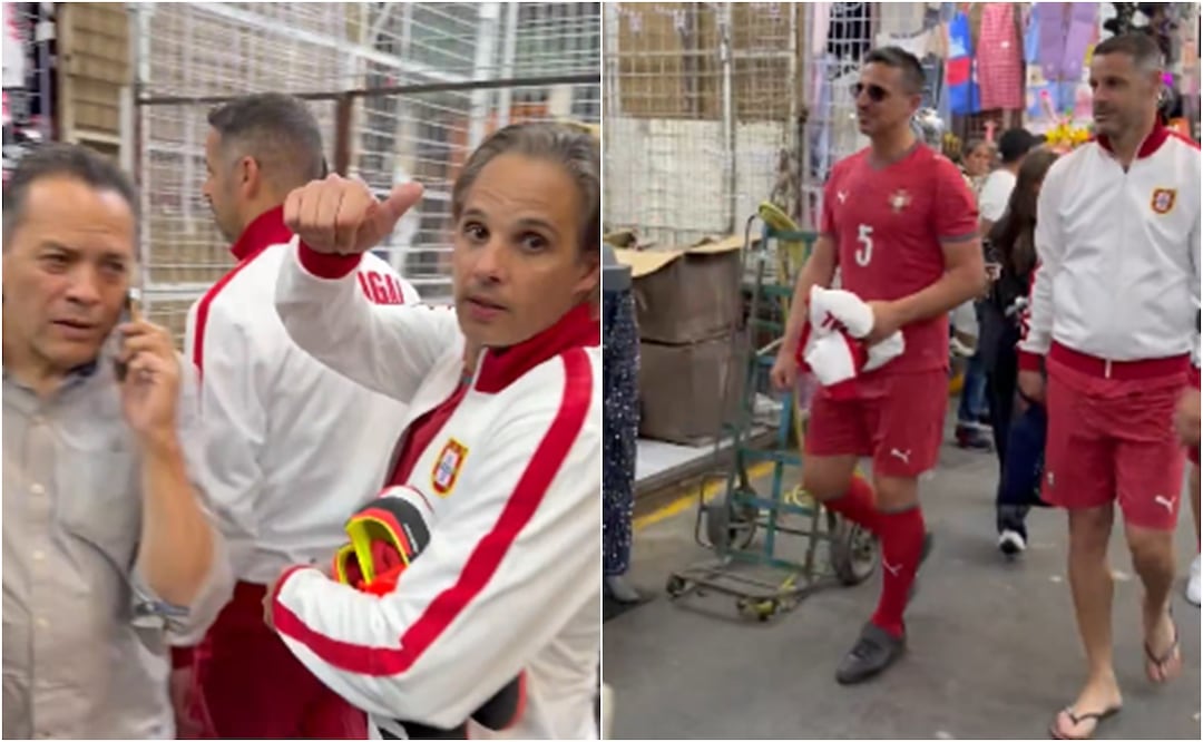 Portugal "invade" el Maracaná de Tepito con leyendas del futbol: "IA estamos en México". Foto: Captura de pantalla / X