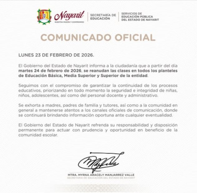 Foto: Servicios de Educación Pública de Nayarit/ FB