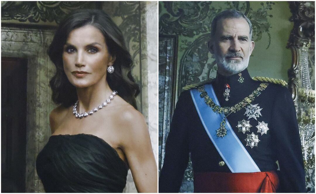 - El Banco de España presenta los retratos que ha realizado la fotógrafa Annie Leibovitz de sus majestades los Reyes de España. EFE/ Blanca Millez