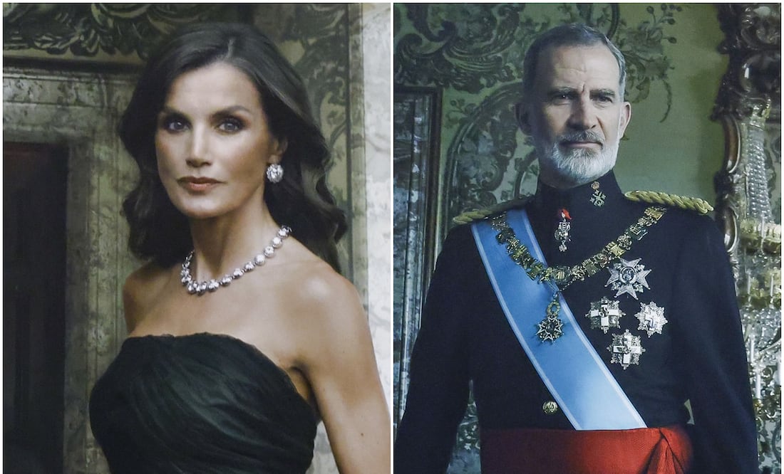 - El Banco de España presenta los retratos que ha realizado la fotógrafa Annie Leibovitz de sus majestades los Reyes de España. EFE/ Blanca Millez