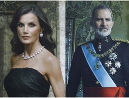 Annie Leibovitz inmortaliza a los reyes de España, Felipe y Letizia, en retratos al estilo de 'Las meninas'. FOTOS