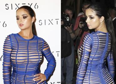 Demi Rose se pasea por Beverly Hills con ajustado vestido rojo