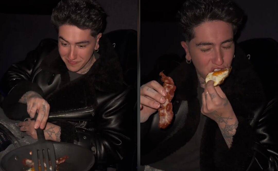 Influencer cocina huevos con tocino en plena función de cine y redes lo tunden. “Metió hasta la estufa”. VIDEO. Foto: Tomada de TikTok @omahi.tiktok