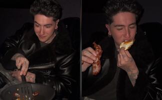 Influencer cocina huevos con tocino en plena función de cine y redes lo tunden. “Metió hasta la estufa”. VIDEO