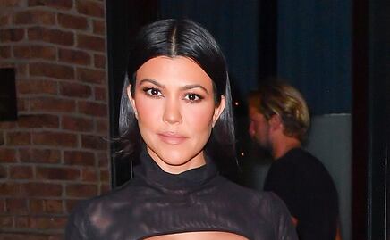 El minivestido traslúcido con el que Kourtney Kardashian impactó Nueva York