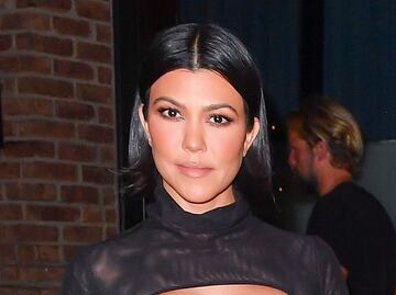 El minivestido traslúcido con el que Kourtney Kardashian impactó Nueva York