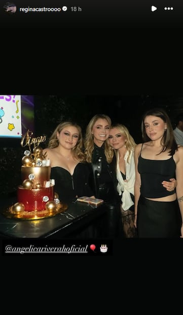 Regina Castro felicita a su mamá. Crédito: IG