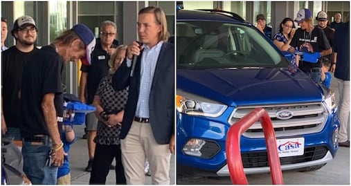 Regalan camioneta nueva a esposo de víctima de tiroteo en El Paso