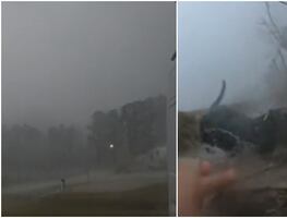 “Bendecidos de estar vivos”; pareja logra escapar de devastador tornado en Texas