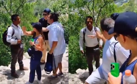 Turistas estadounidenses rayan un monolito de Peña de Bernal: “Todos lo hacen”, justifican. VIDEO