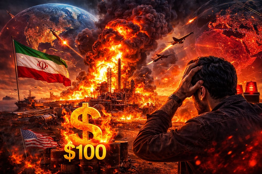 Alerta global: ataques a centros energéticos escalan la guerra con Irán y elevan riesgo de crisis mundial. Foto IA