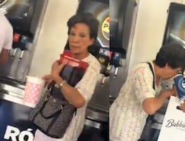 Captan a dos mujeres que se llevan el refresco del Costco en jarras. VIRAL