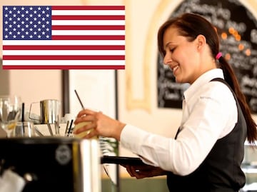 ¿Cuánto gana un mesero en Estados Unidos y dónde hay más trabajo?