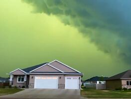 ¿El 'fin del mundo'? Un extraño fenómeno pintó de verde el cielo de Dakota del Sur