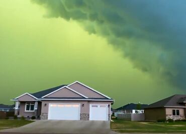 ¿El 'fin del mundo'? Un extraño fenómeno pintó de verde el cielo de Dakota del Sur