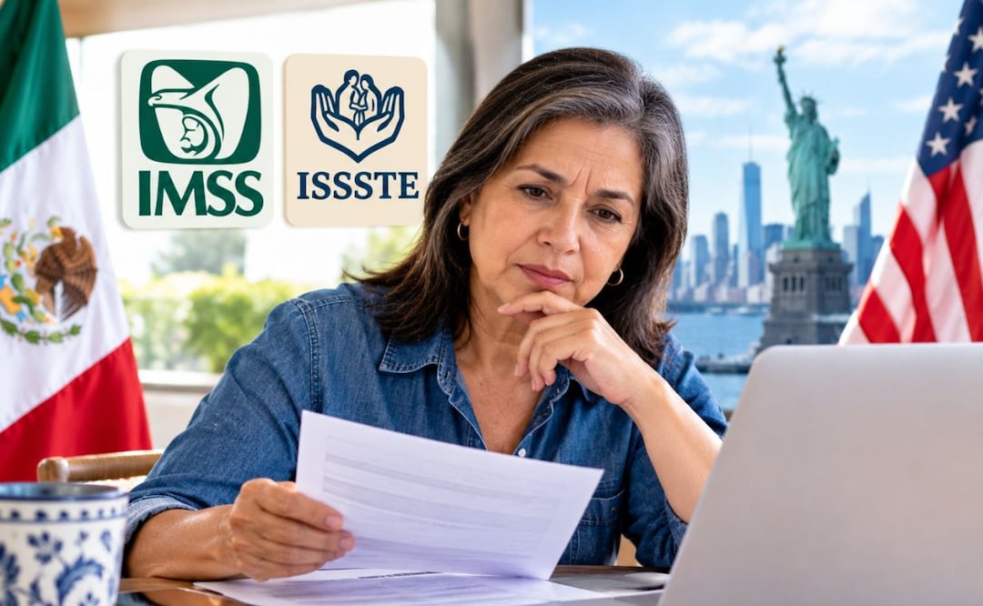 Pensión IMSS o ISSSTE: ¿puedes cobrarla si vives en Estados Unidos? Foto: IA