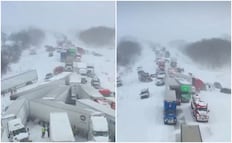 Caos invernal en Estados Unidos: choque de más de 100 autos paraliza Michigan