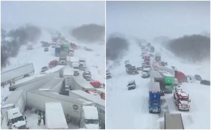 Caos invernal en Estados Unidos: choque de más de 100 autos paraliza Michigan