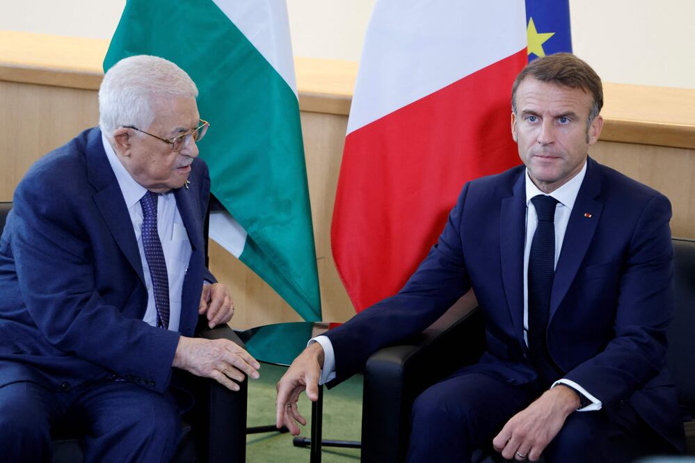 Emmanuel Macron anuncia reconocimiento oficial de Palestina y pide desmilitarización de Hamás. Foto: AFP
