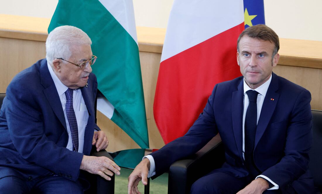 Emmanuel Macron anuncia reconocimiento oficial de Palestina y pide desmilitarización de Hamás. Foto: AFP