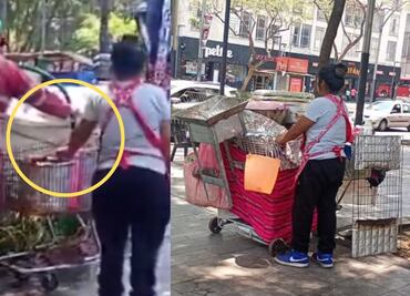 Exhiben a vendedora de elotes por rellenar olla con agua destinada para jardines de la Alameda, CDMX