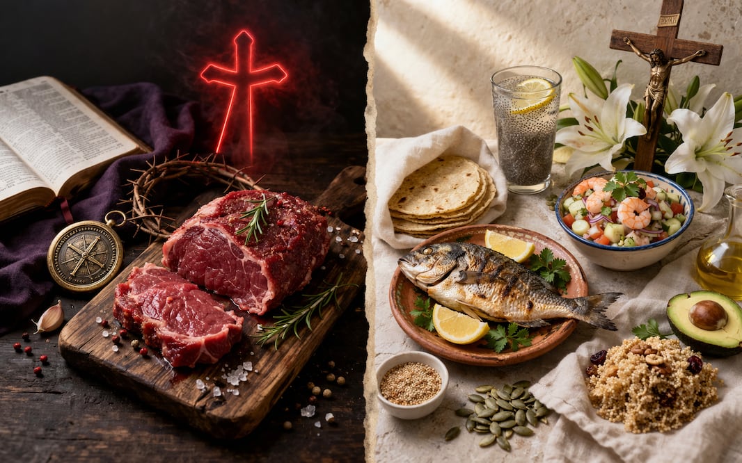 ¿Es pecado? La verdadera razón por la que no se come carne roja el Viernes Santo y qué alimentos sí están permitidos. Foto: IA