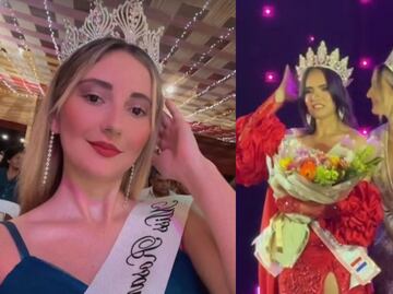 Quién es Violetta Arevalos, la reina de belleza que arremetió con furia y se negó a entregar la corona