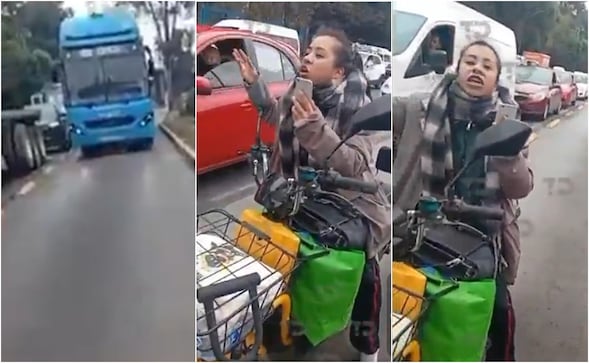 Lady Mexibús invade carril exclusivo en Ecatepec y enfrenta a policías:  "No me voy a salir, lo he hecho mil veces"