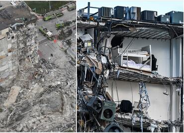 Suman 20 muertos en edificio colapsado en Miami