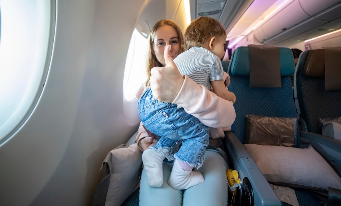 ¿Cómo prevenir las crisis nerviosas y llanto de los niños en un vuelo? Foto: Stock-Maria Argutinskaya