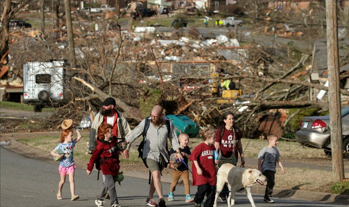 Tornados golpean el medio oeste y sur de Estados Unidos. AFP