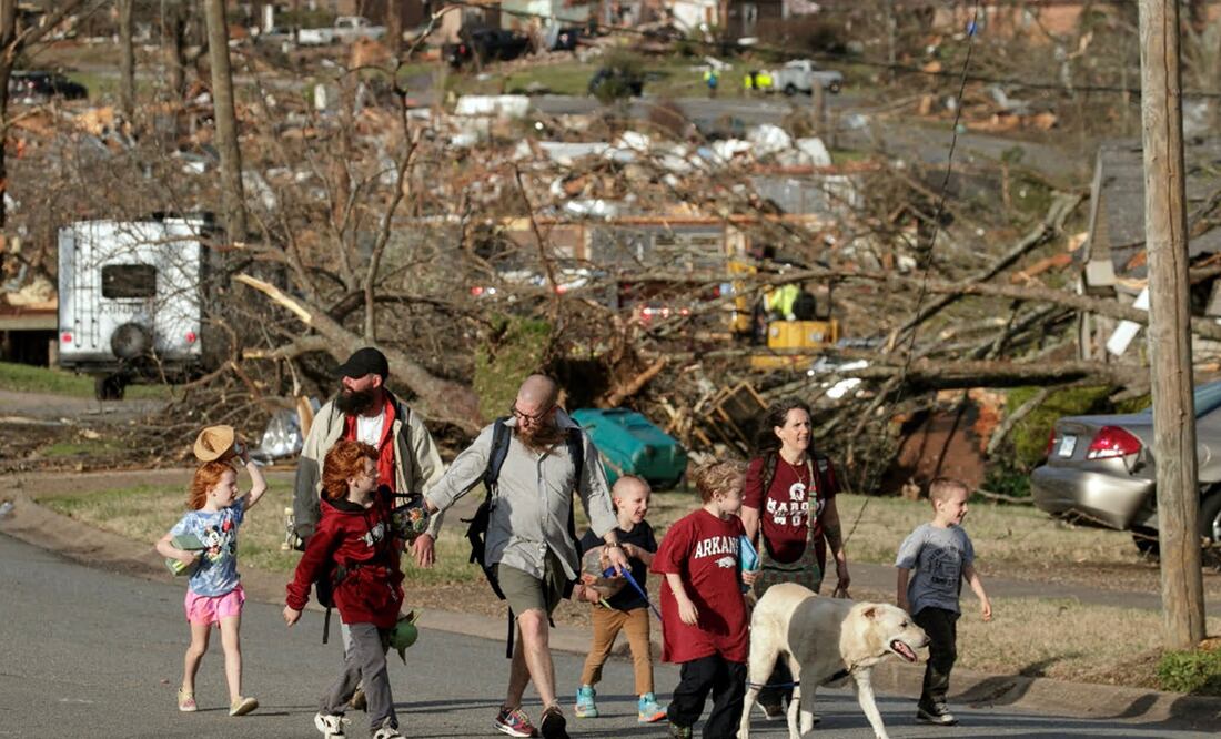 Tornados golpean el medio oeste y sur de Estados Unidos. AFP