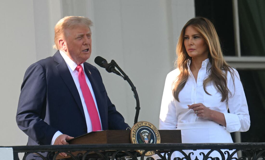 Melania, la “amenaza” para Rusia: “Trump debería comprarle zapatos, no misiles a Ucrania”. Foto: AFP