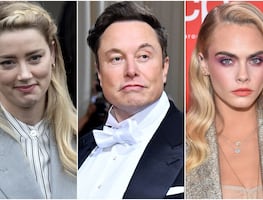 ¿Amber Heard tuvo un trío con Elon Musk y Cara Delevingne? Esto es lo que se sabe