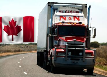 Buscan mexicanos para conducir camiones en Canadá; pagan $70,000 al mes