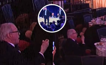 En pleno tiroteo en cena de Trump, un hombre siguió comiendo: “no iba a ensuciar mi esmoquin en el sucio suelo”