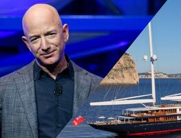 El súper yate millonario de Jeff Bezos llega a Miami, pero no encuentra lugar para atracar