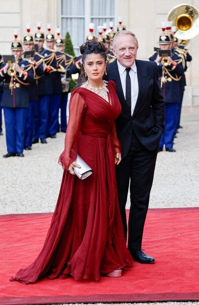 Salma Hayek and François-Henri Pinault. Photo © 2024 Mega/The Grosby Group